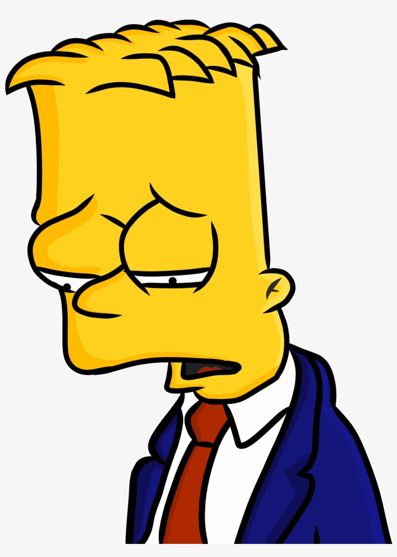 Beautiful Simpsons Bart Sad Boy