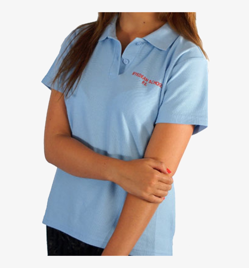 girls blue school polo shirts