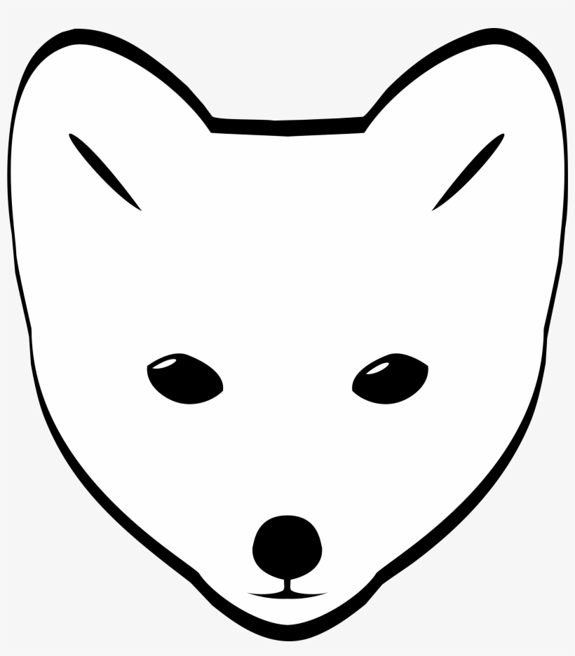 Clipart Arctic Fox Head Fox Face Drawing Easy Free Transparent Png Download Pngkey - red fox head roblox