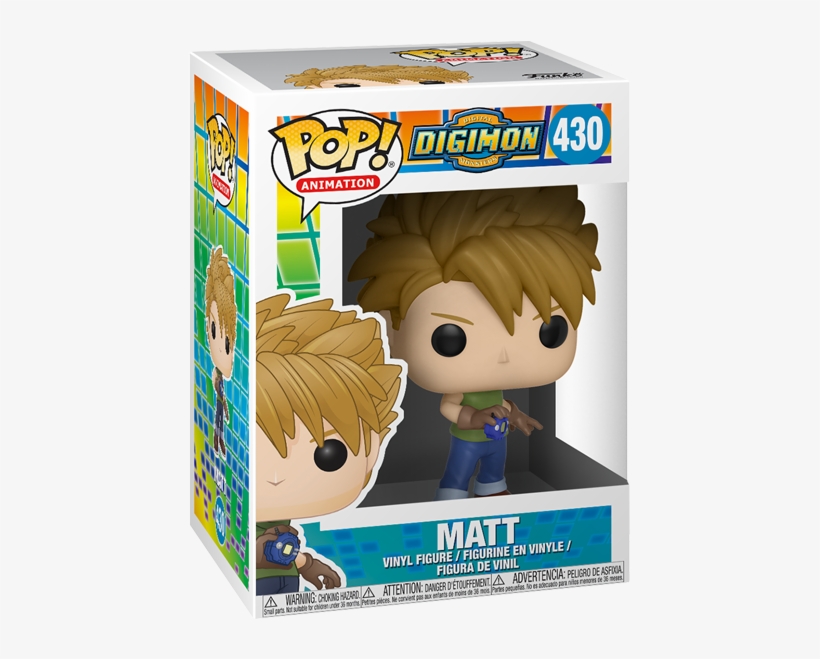 Matt Pop Vinyl Figure - Funko Pop Matt Digimon, transparent png #8416035
