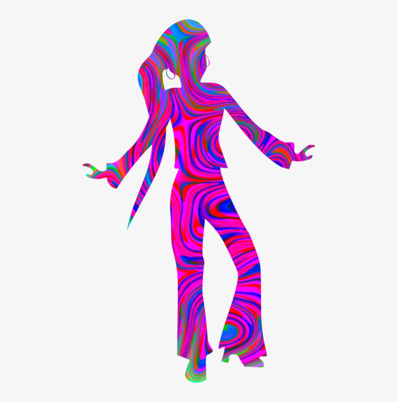 Disco Dance Silhouette Robot Art - Delta Sigma Theta Swag Top - Women's Tank Top, transparent png #850466