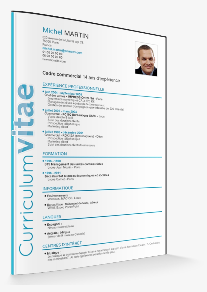 Modelo De Curriculum Vitae Documentado Unique Modelo - Poster - Free  Transparent PNG Download - PNGkey