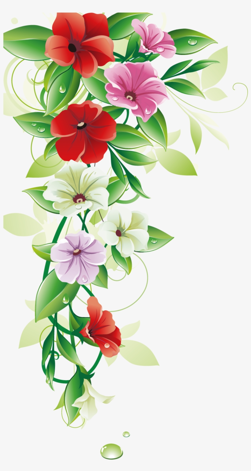 1166 X 1654 9 - Flower Border Vector Png - Free Transparent PNG ...