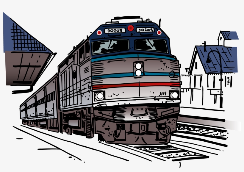Train Rail Transport Railroad Gambar Kereta Api Animasi Free