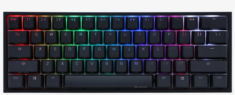 Ducky One 2 Mini Rgb Led 60% Double Shot Pbt Mechanical - Ducky One 2 Mini, transparent png #8547230