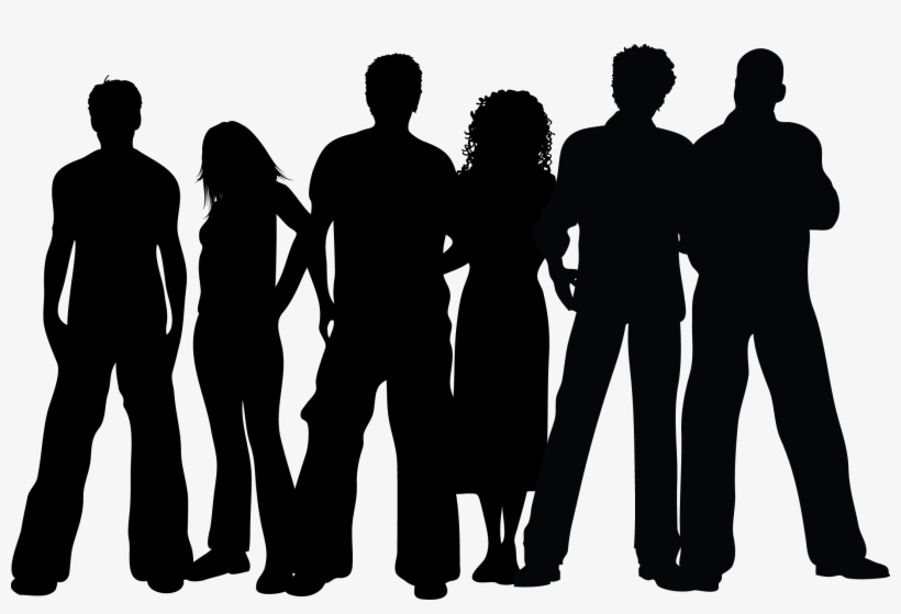 Group Black Silhouette - Silhouette - Free Transparent PNG Download ...