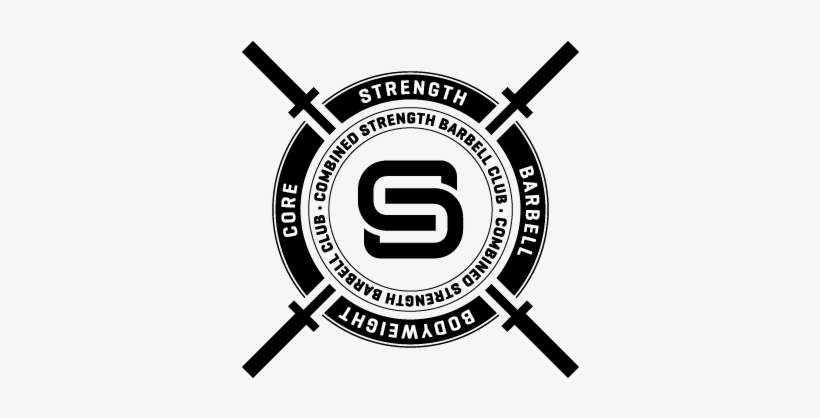 Combined Strength Group Barbell Club Logo - Crossed Barbells Logo ...