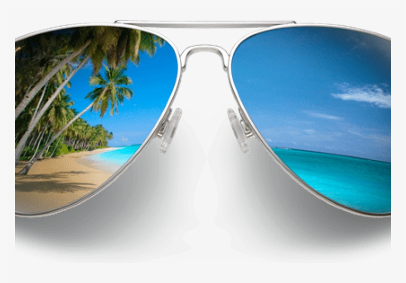 Mj Glasses Beach Reflection - Sunglasses - Free Transparent PNG ...