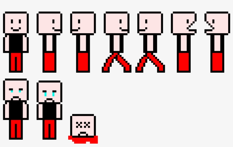 Minecraft Steve Sprite Sheet