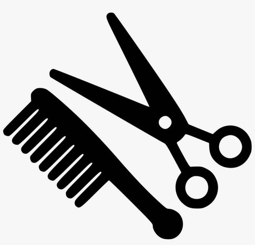 Open Hair Scissors Icon  Download in Glyph Style
