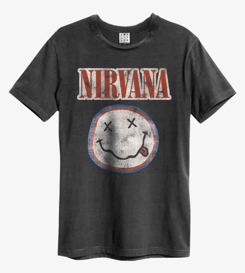 Nirvana Colours Thumbnail - Iron Maiden Run To The Hills T Shirt, transparent png #8735080