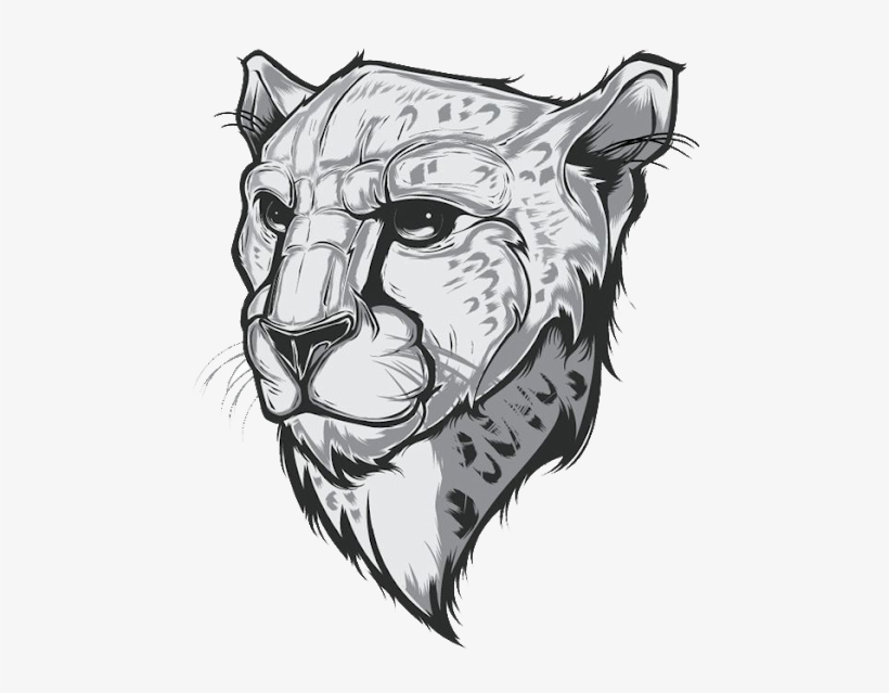 Leopard face tattoo ,Vector illustration, print Stock Vector by ©TAkhmet  144885577
