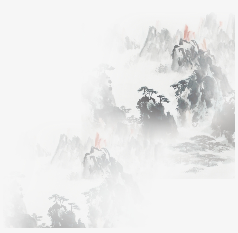 Mountain Feng Chinese Of Chinoiserie Effect Painting - 山水畫 Png, transparent png #8744496