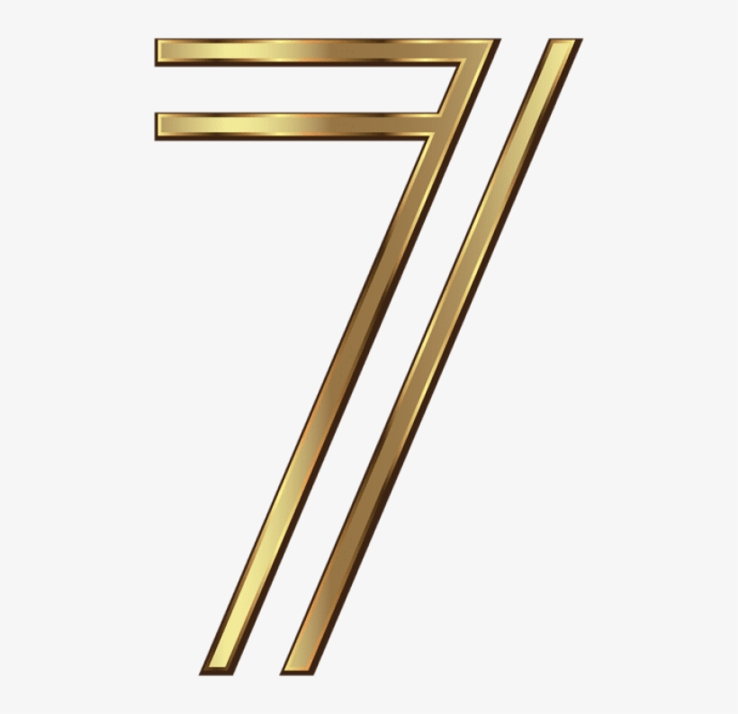 Free Png Number Seven Golden Png Images Transparent - Free Transparent ...