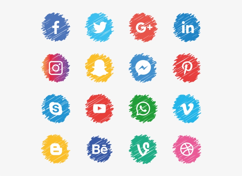 Social Media Icons Set - Social Media Icons Clear Background - Free Transparent  PNG Download - PNGkey