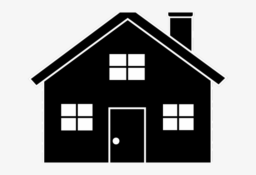 Download House Vector Art - House Clipart Black And White - Free ...