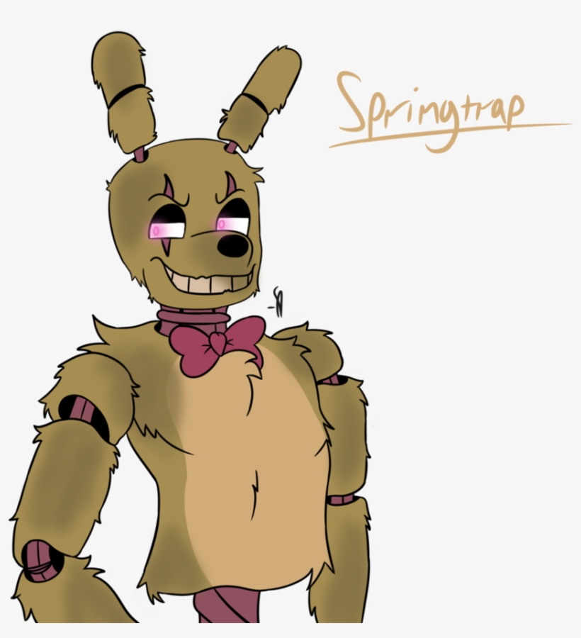 Grawolfquinn Version Of Springtrap By Neonbrine - Cartoon - Free 