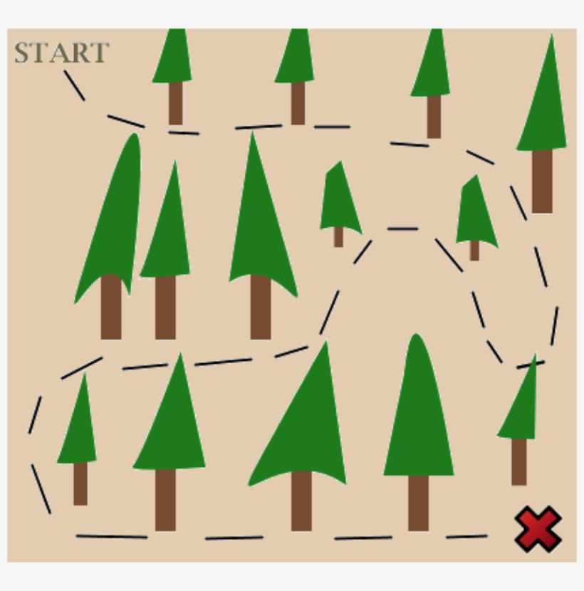 Treasure Map In The Woods, transparent png #8918204