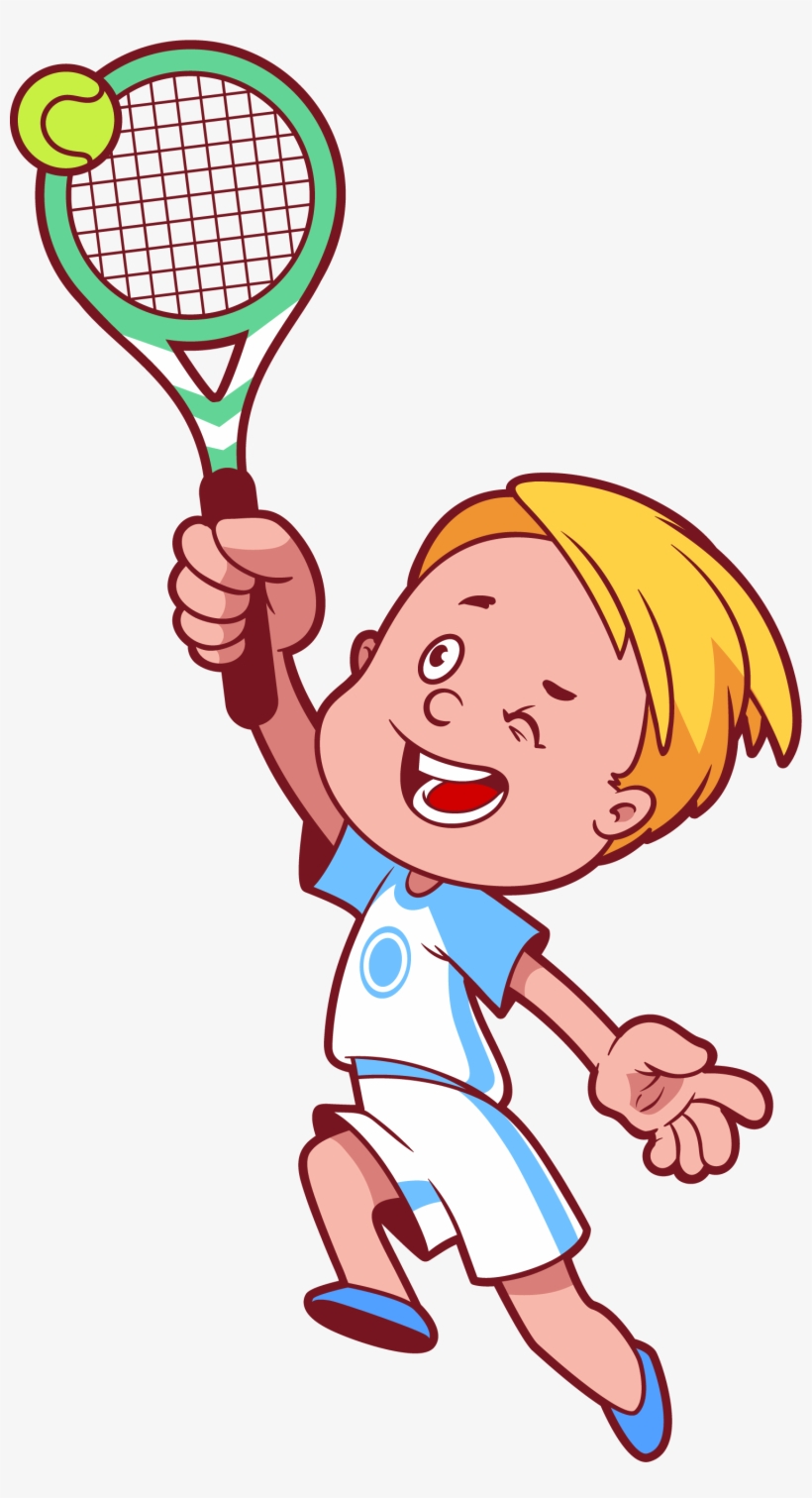 Png Free Stock Cartoon Child Clip Art Character Children - Children Tennis Cartoon - Free Transparent PNG Download - PNGkey