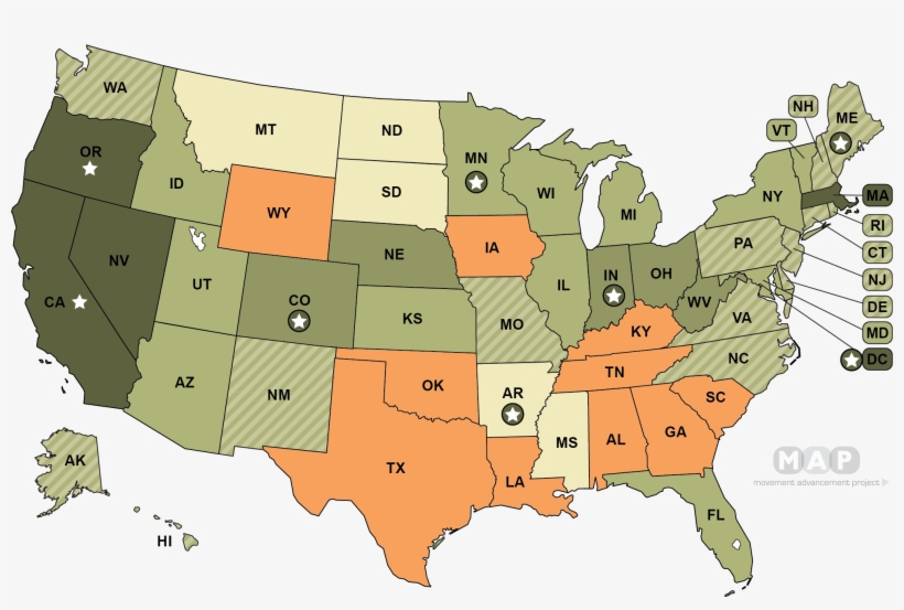 United States Map - Us Eye Color Map - Free Transparent PNG Download ...