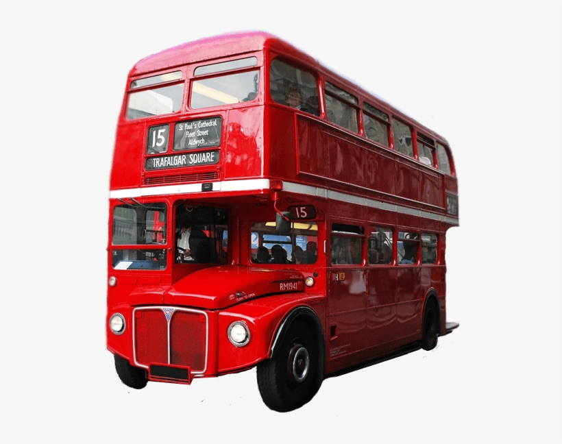 Red Double Decker Bus London - Double Decker Bus Png - Free Transparent ...