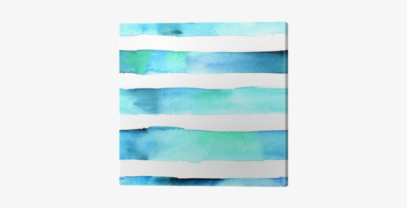 Seamless Abstract Watercolor Texture With Teal Blue - Watercolor Paint, transparent png #98369