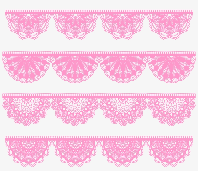 Pink Lace PNG Transparent Images Free Download