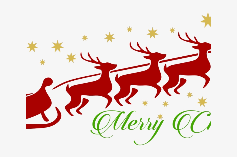 Reindeer Clipart Santa Reindeer Merry Christmas Png Purple Free Transparent Png Download Pngkey