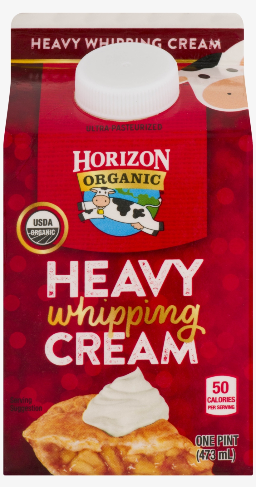 Horizon Organic Heavy Whipping Cream, Pint - Horizon Organic Milk, transparent png #9032082