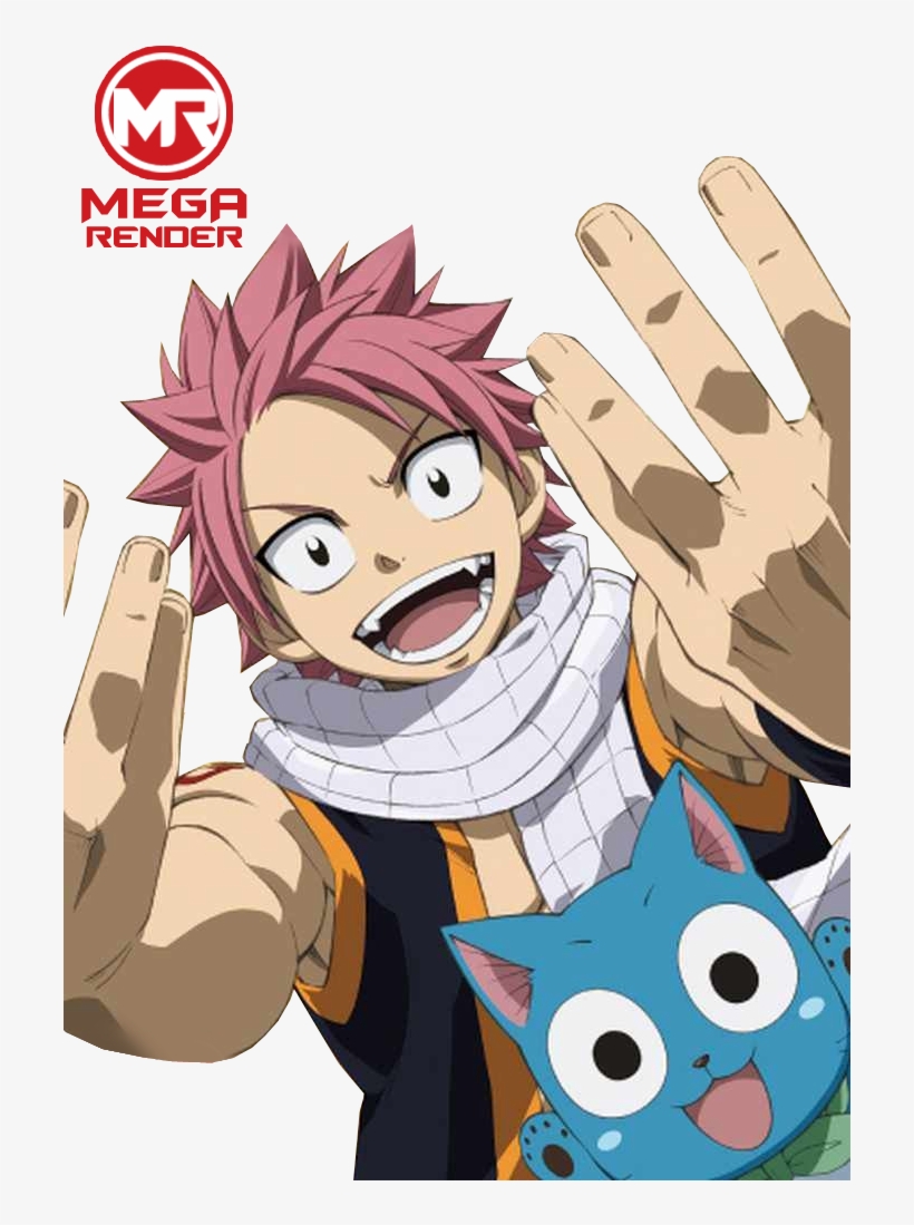 Render Fairy Tail Natsu E Happy Yea Fairy Tail Dvd Happy Free Transparent Png Download Pngkey - roblox music sheets piano fairy tail
