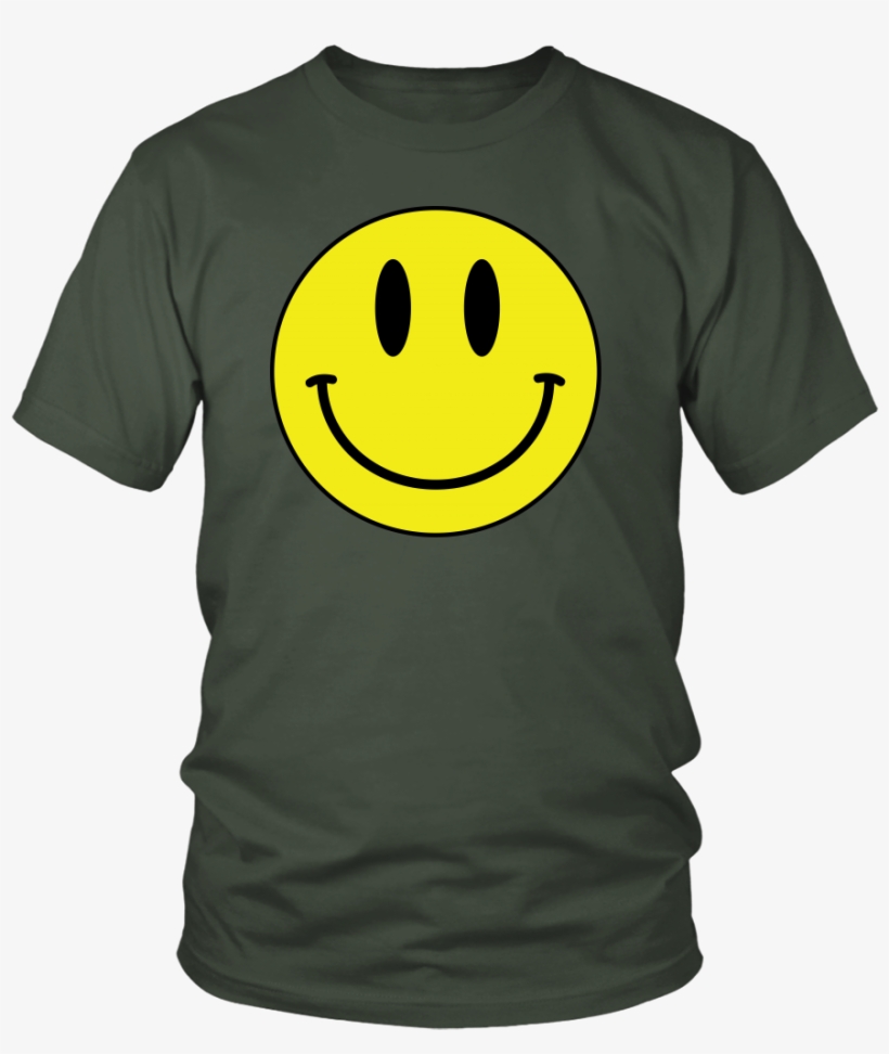 Big Smiley Face Emoji Unisex T-shirt - T-shirt, transparent png #9062276