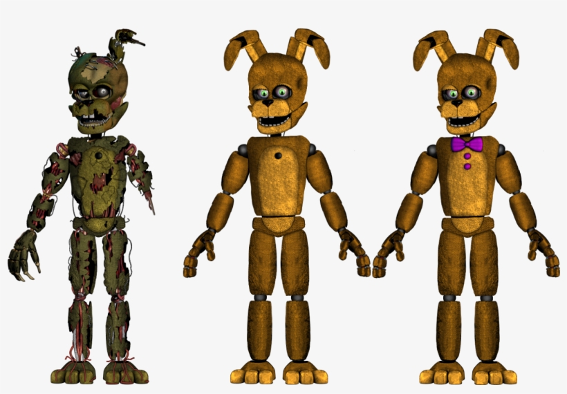 Editscraptrap - Salvage Springtrap Full Body - Free Transparent PNG ...