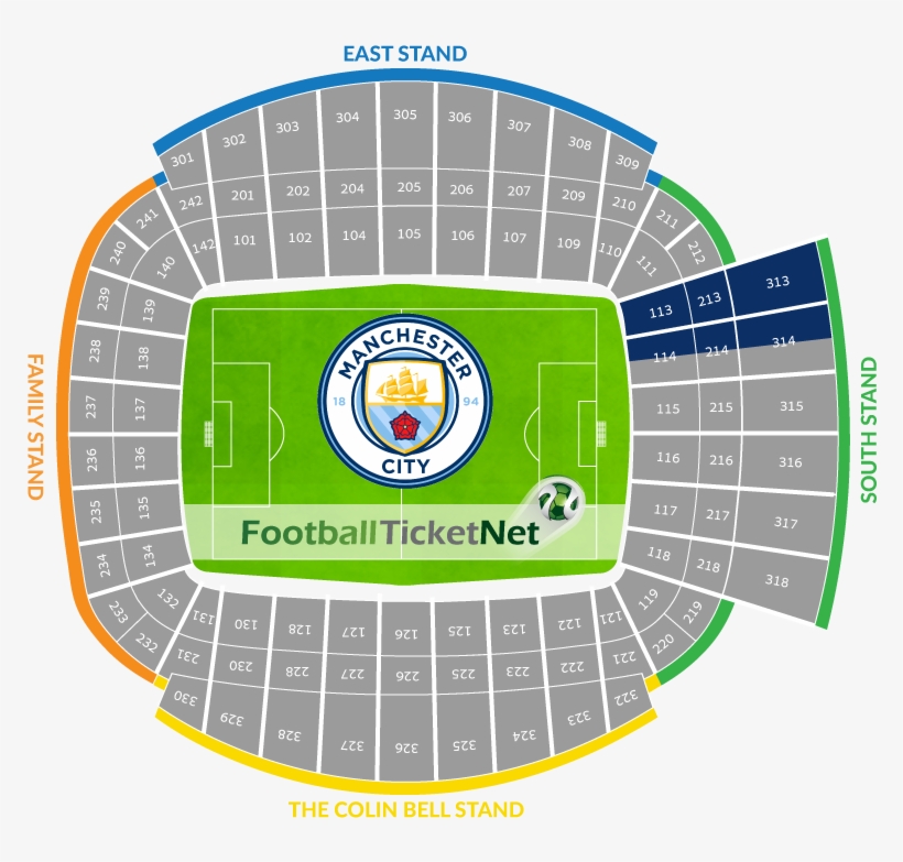 Man City Stadium Seating Plan