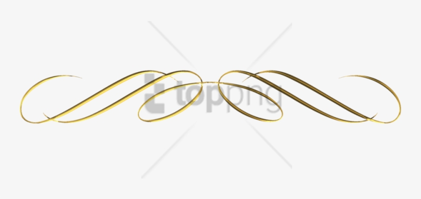 Free Png Gold Line Clipart Png Image With Transparent - Calligraphy ...