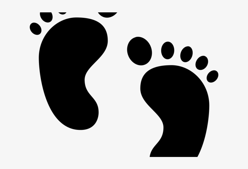 baby footprint vector