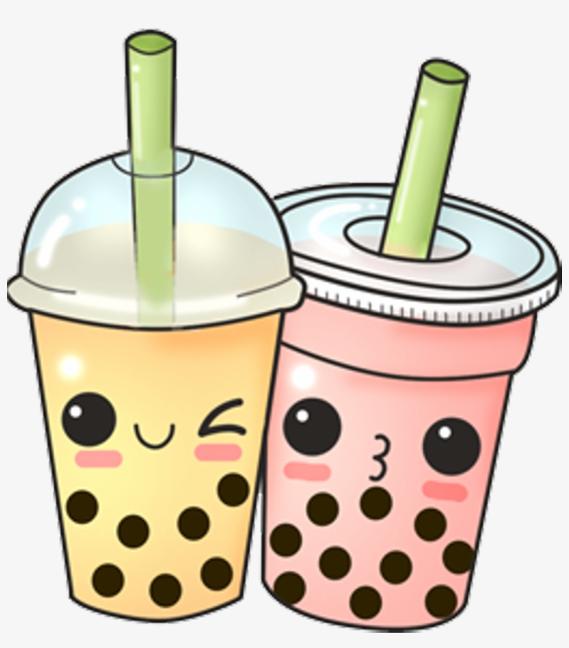 Bubble Tea Clip Art Illustration Boba Tea Milk Tea Cute Kawaii Etsy ...