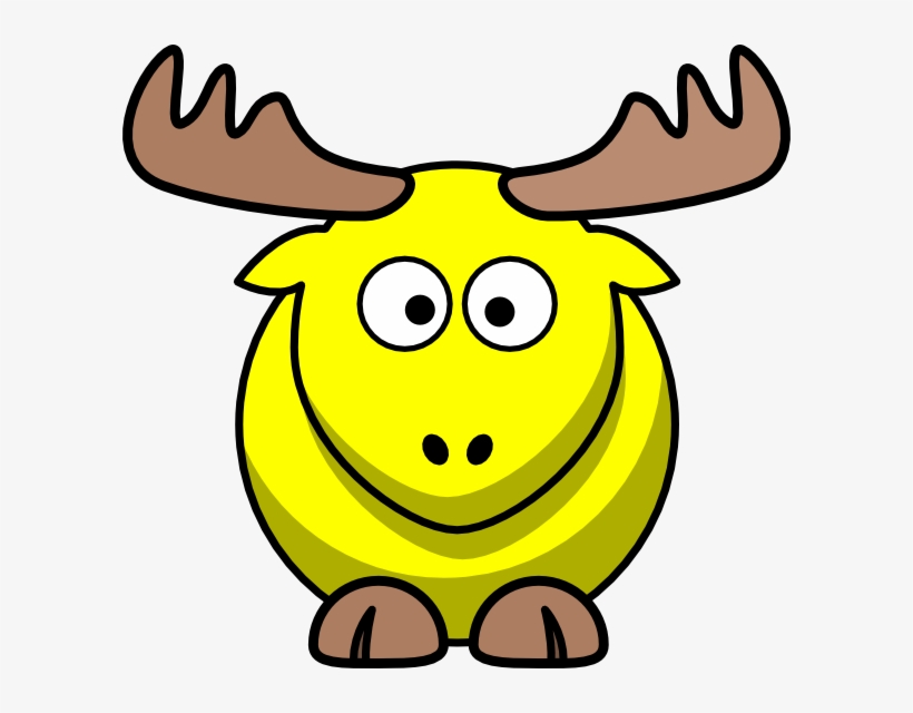 Download Yellow Moose Cartoon Svg Clip Arts 600 X 560 Px Free Transparent Png Download Pngkey