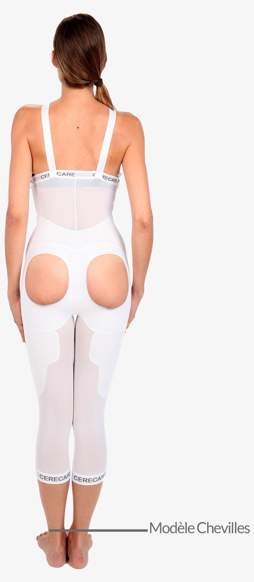 Zippered Above-Knee High-Back Girdle with Bra