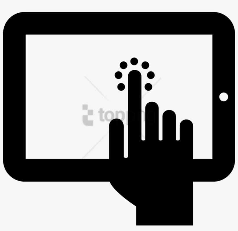 tablet clipart black and white