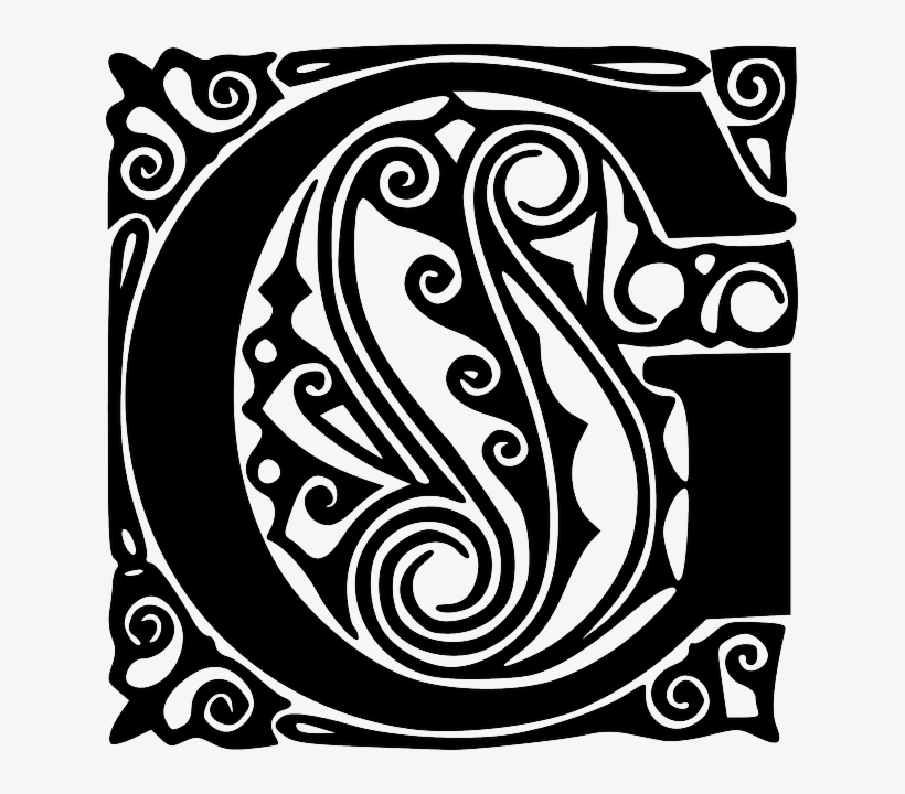 Celtic, Fancy, Free, Calligraphy, Letter, English - Decorative Alphabet ...