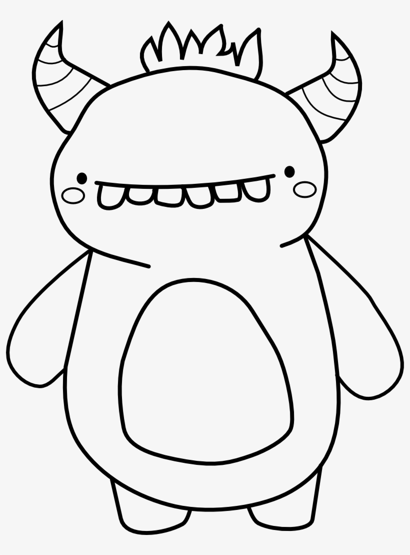 Printable Cute Monster Coloring Pages - Printable World Holiday