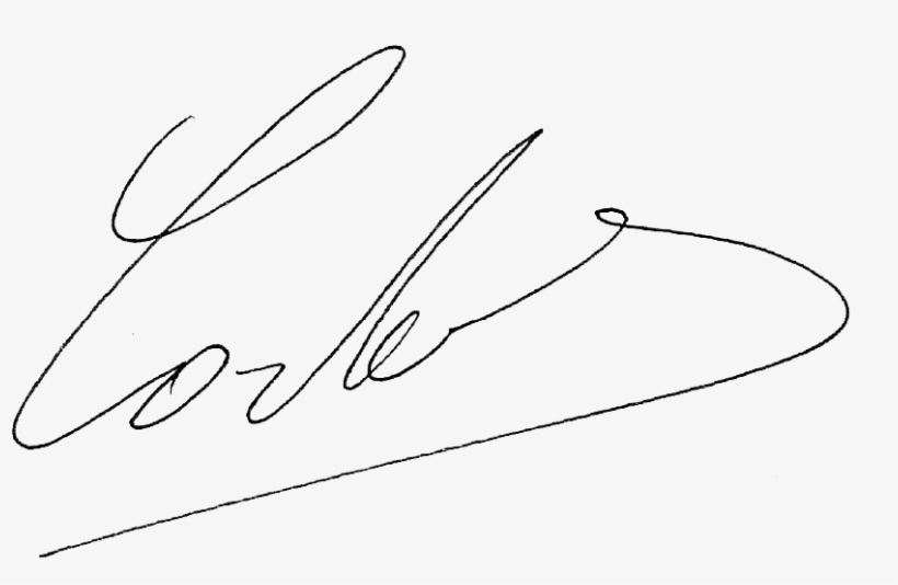 Firma Carlos Ok - Line Art - Free Transparent PNG Download - PNGkey