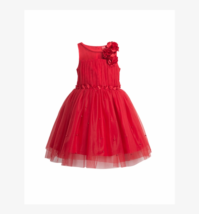 vestido vermelho infantil simples