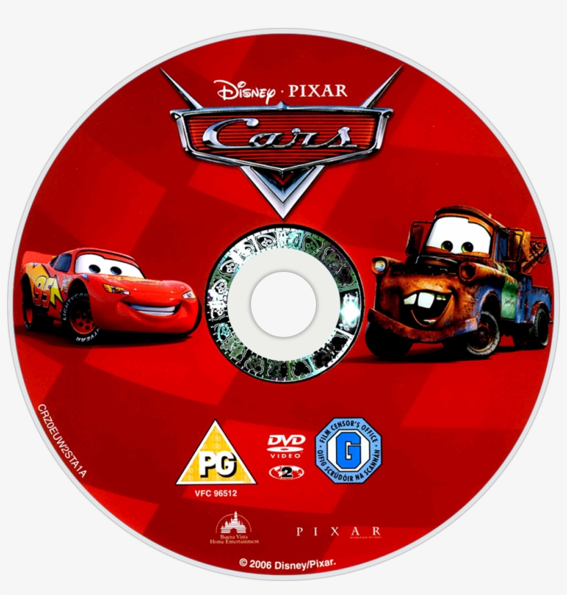 Cars Movie Fanart - Cars Dvd Disc - Free Transparent PNG Download - PNGkey