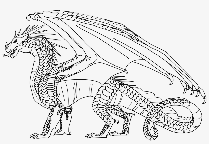 Download Full Size Of Free Wings Of Fire Coloring Pages Dragonet Wings Of Fire Hybrid Coloring Pages Free Transparent Png Download Pngkey