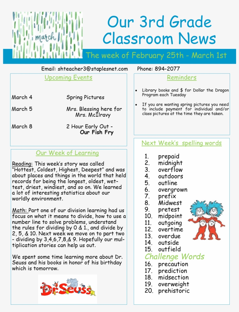 3rd Grade News - Thing 1 And Thing 2 - Free Transparent PNG Download ...