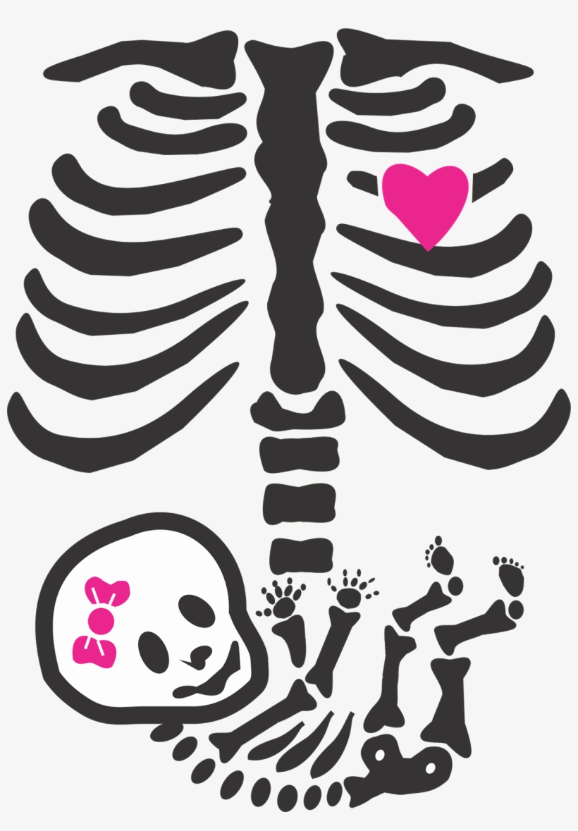 Sublimando Ideias Vetores Beb S E Gestantes - Pregnant Belly Skeleton