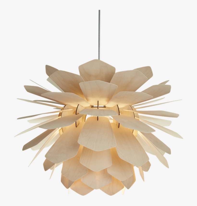 Designer Wooden Light - Big Hanging Lamp Png, transparent png #9475308