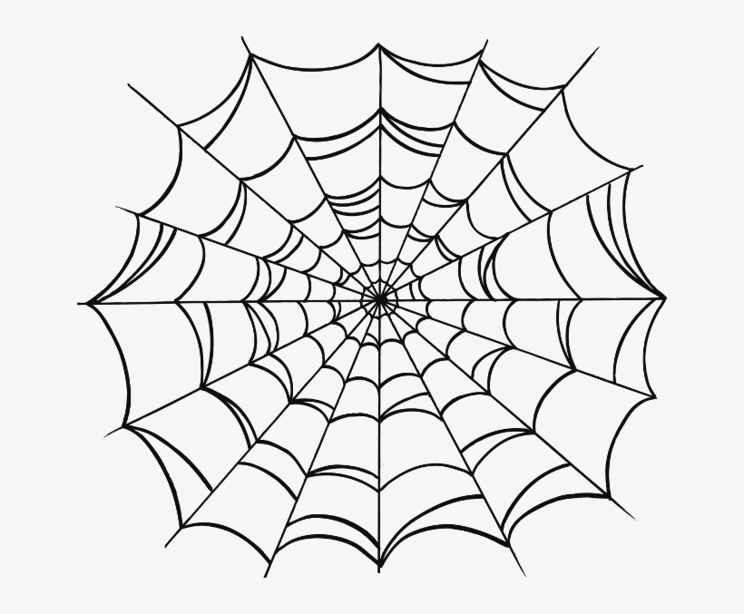 Transparent Tattoo Spider Web - Spider Web Drawing Tattoo, transparent png #954898