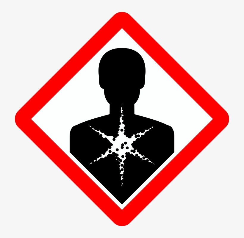 Sign Warning Symbol Osh Threat No Background - Health Hazard Symbol ...